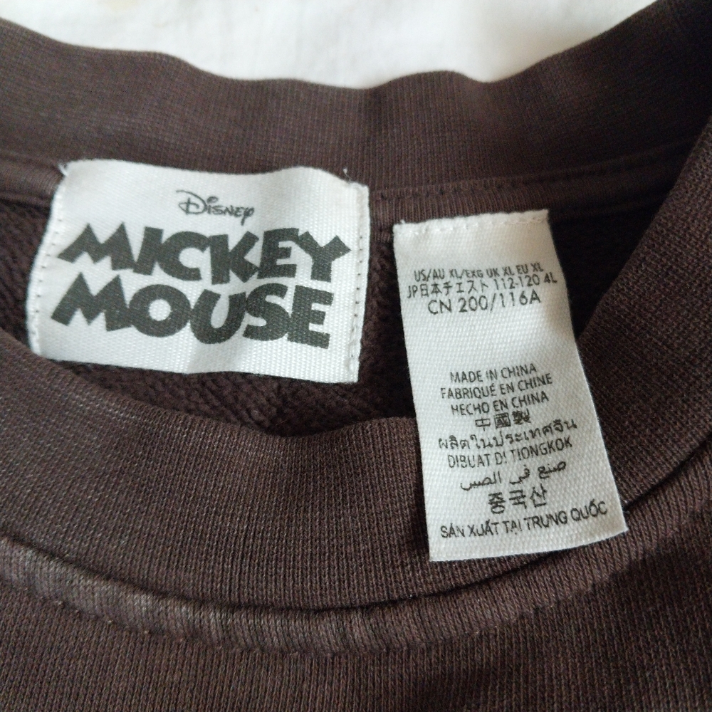 Mickey Mouse Embroidered Disney Sweatshirt Womens XL - Picture 3 of 4